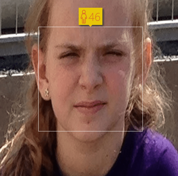 Microsoft's how-old.net misclassification example